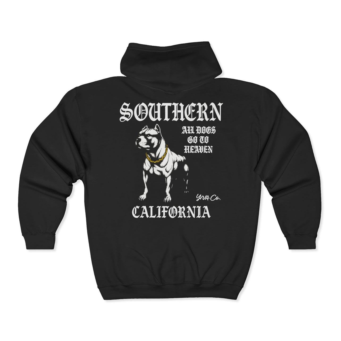 All Dogs Go 2 Heaven Full Zip Up Hoodie (Variant 2)