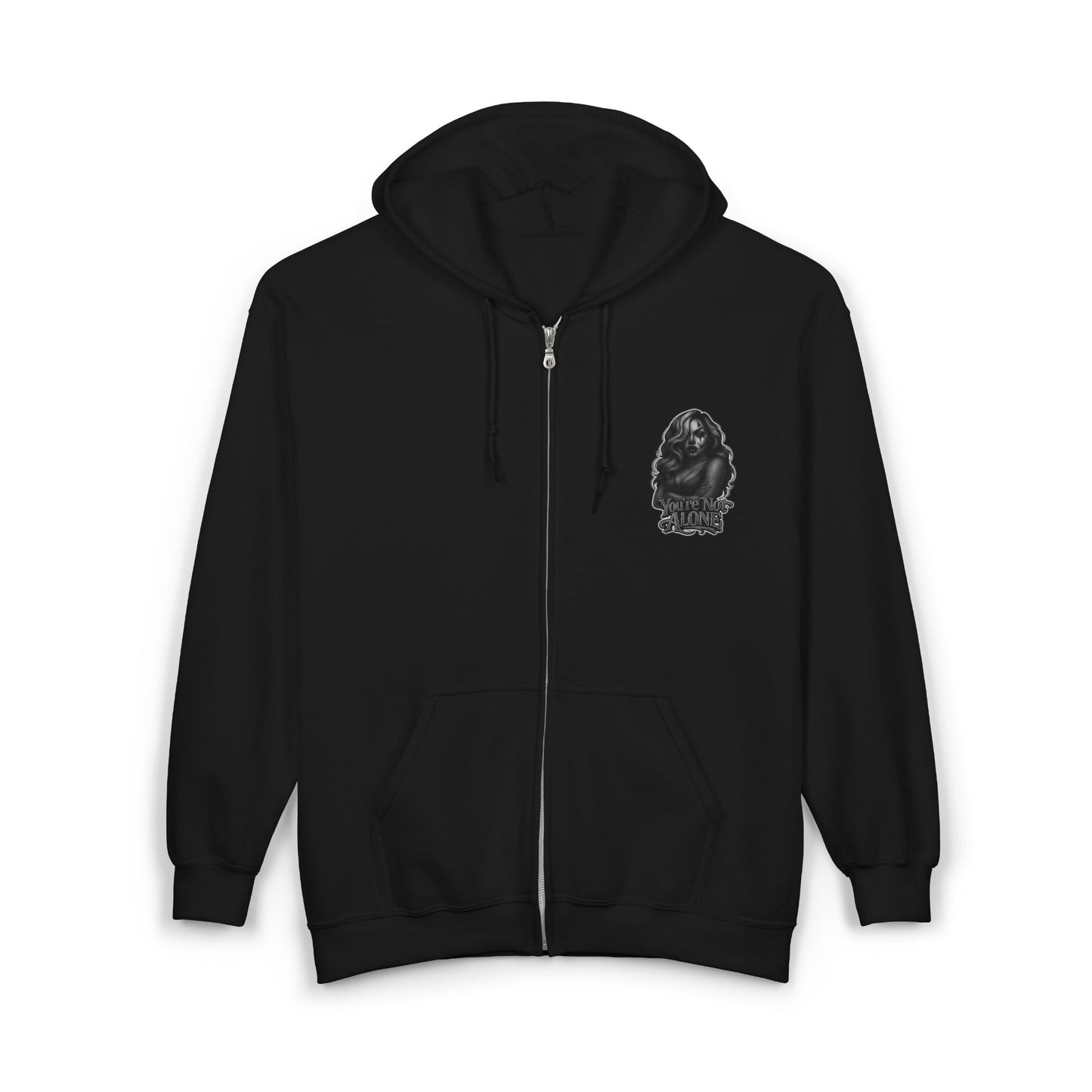 Loca Full Zip Up Hooded Sweatshirt
