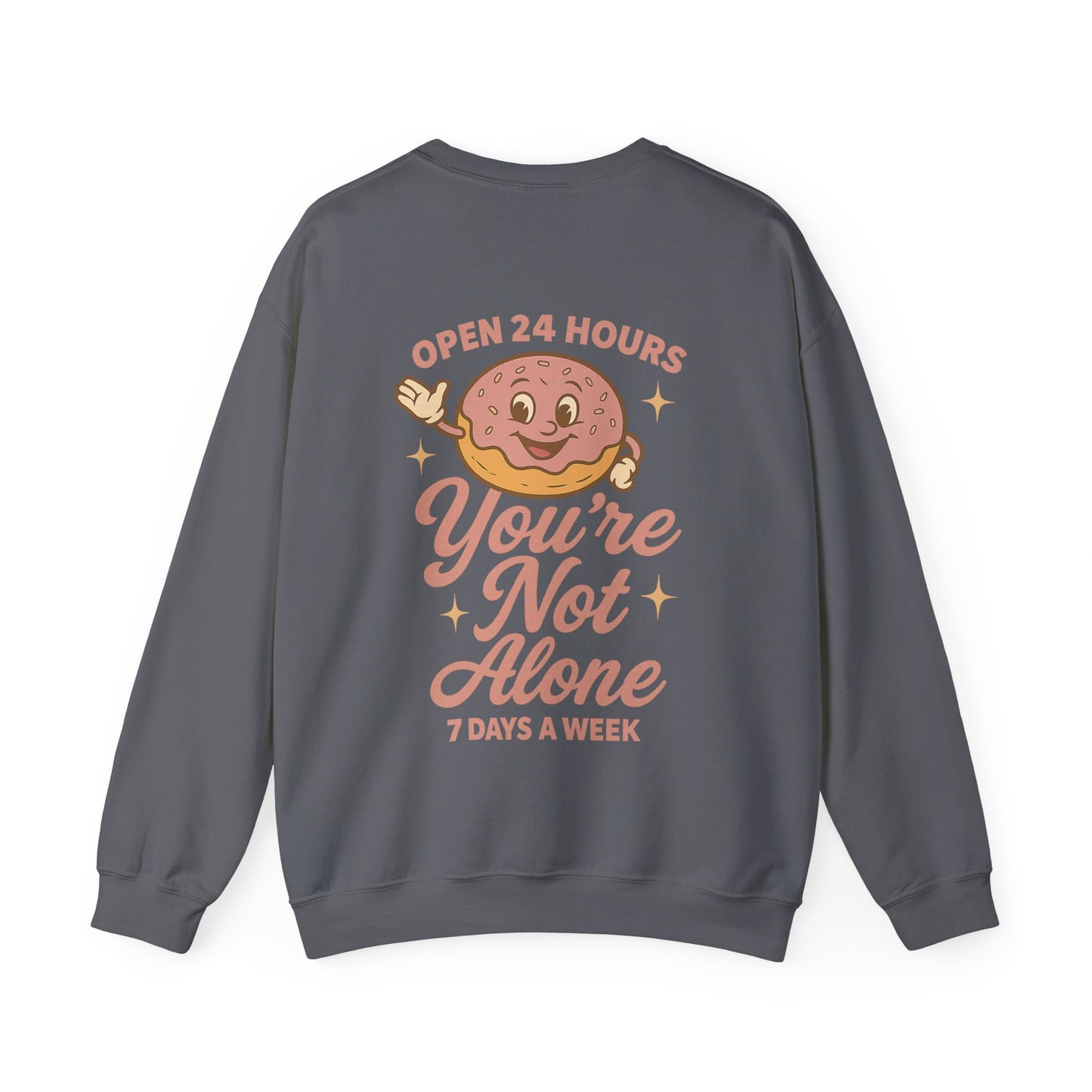 Open 24 Hours Crewneck Sweatshirt - Donut Edition