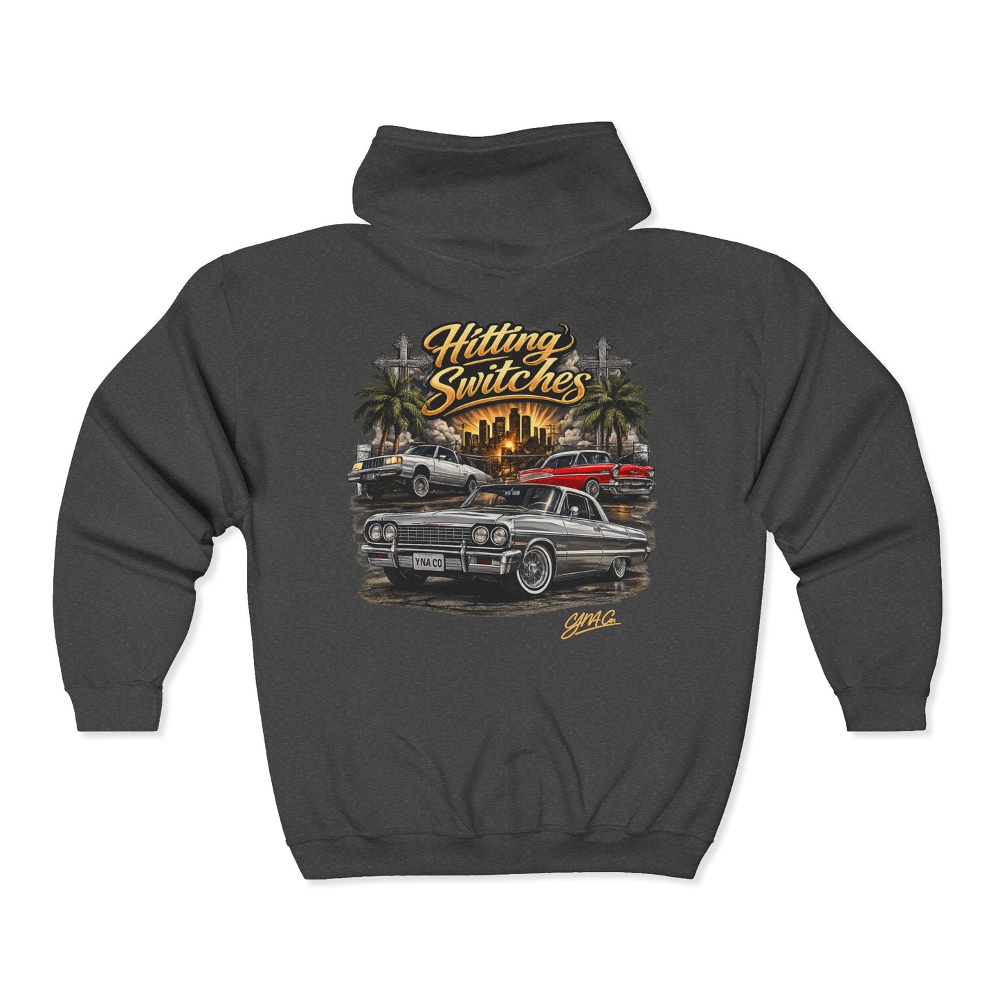 Hitting Switches Full Zip Up Hoodie