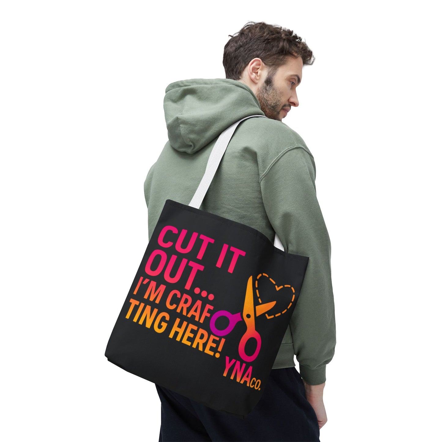 You're Not Alone Tote Bag – Crafting Edition (Black)