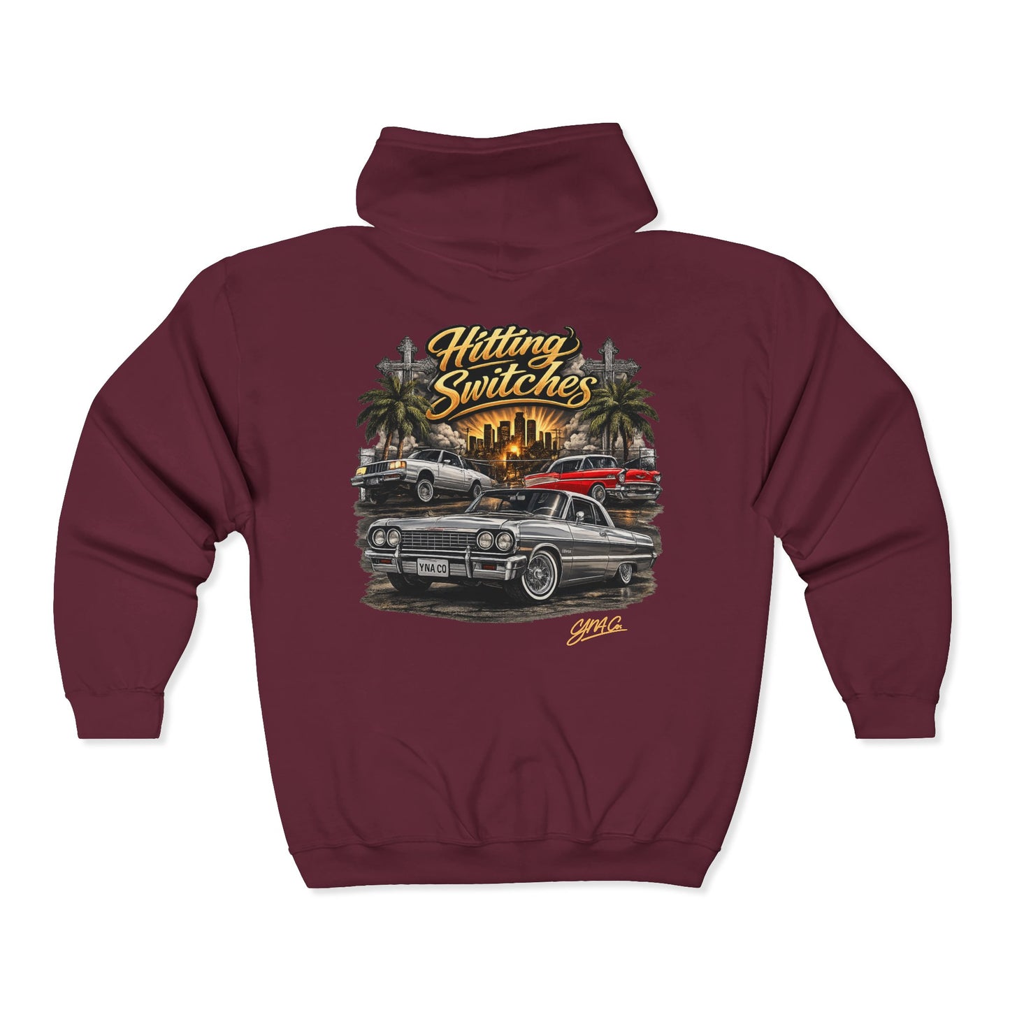Hitting Switches Full Zip Up Hoodie