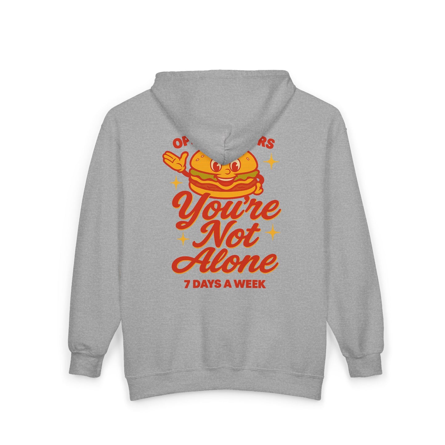 Open 24 Hours Full Zip Up Hoodie (Variant 2)