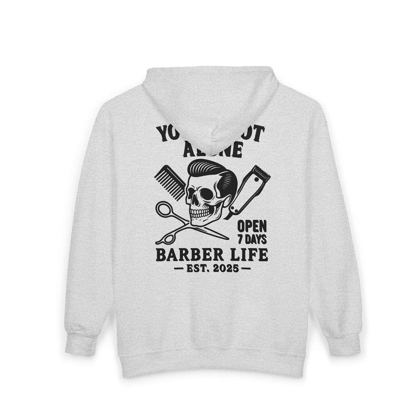 Barber Life Full Zip Up Hoodie