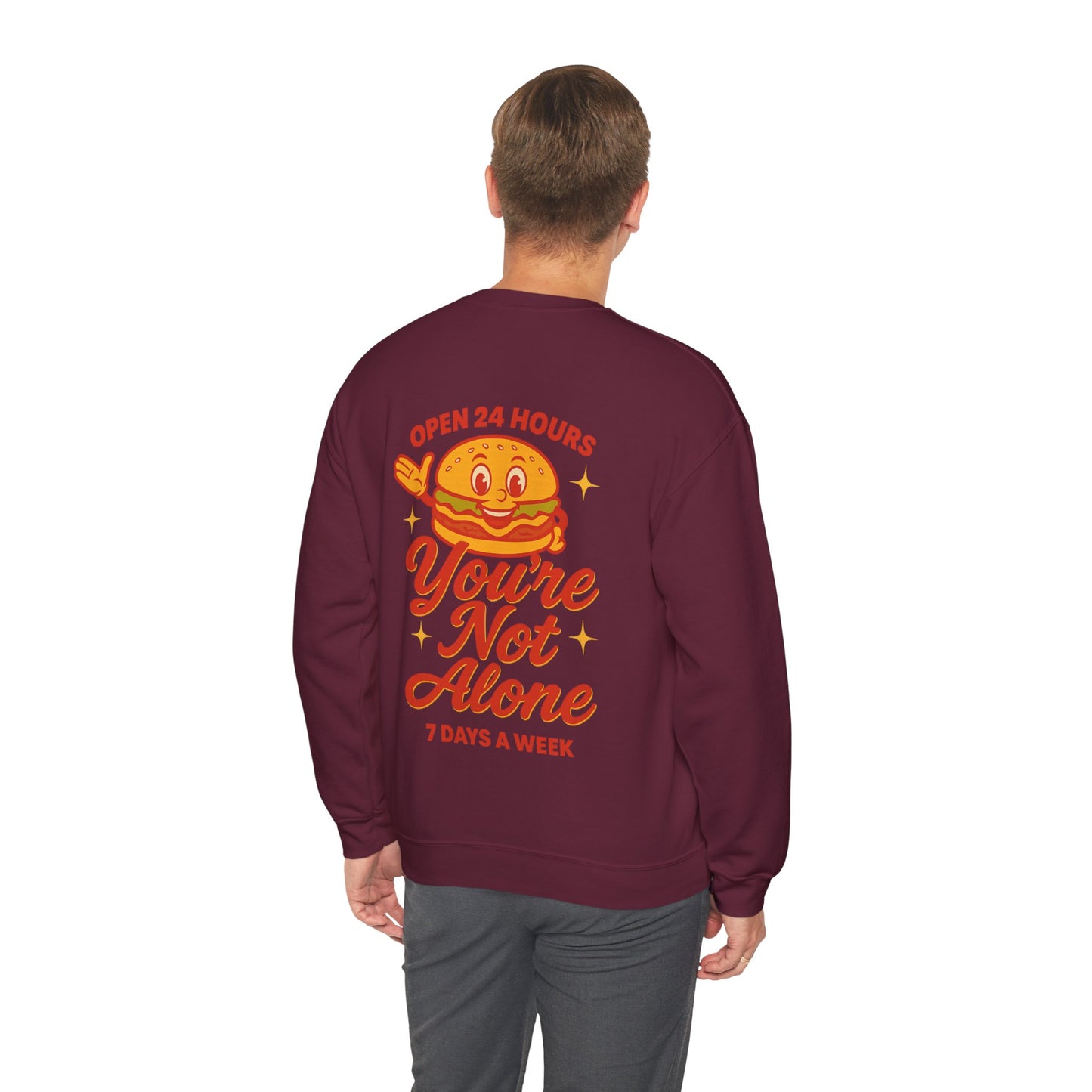 Open 24 Hours Crewneck Sweatshirt (Variant 2)