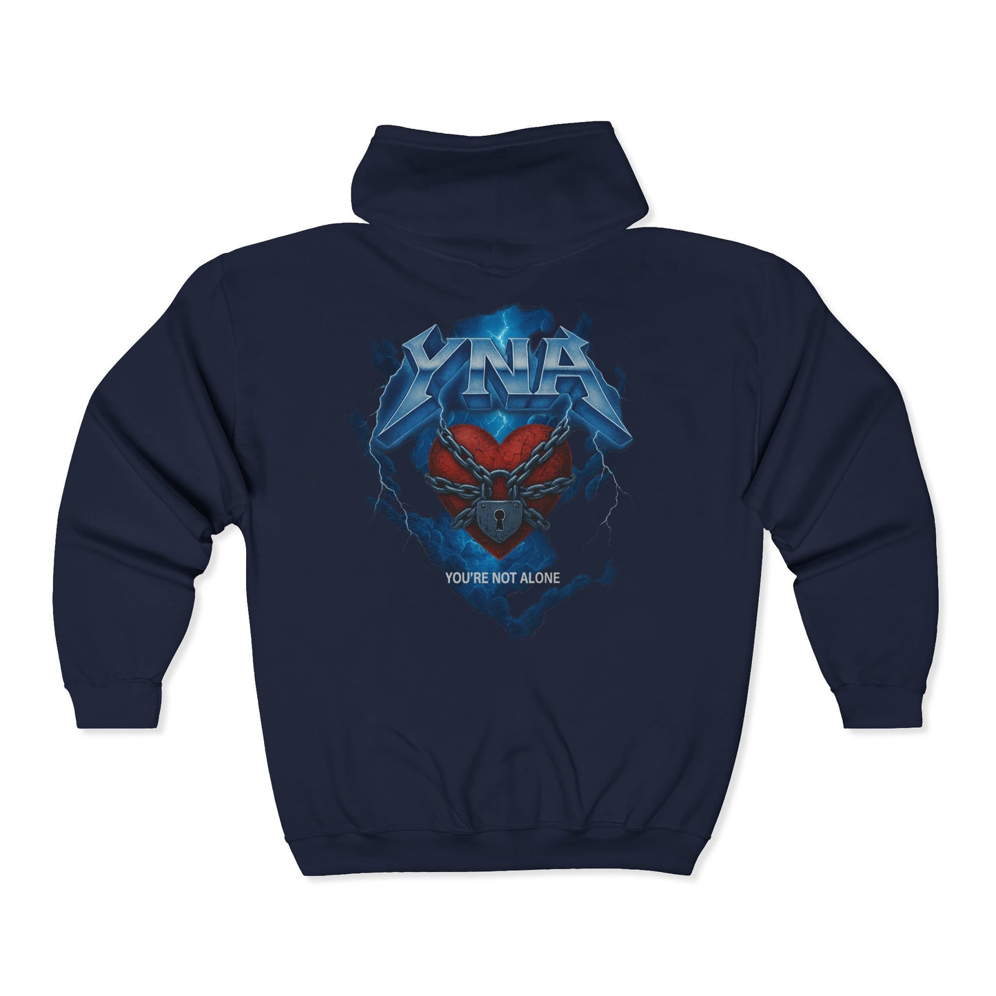 Rock Full Zip Up Hooded Sweatshirt