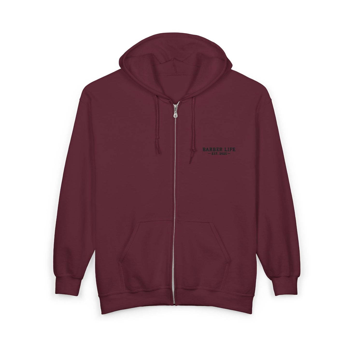 Barber Life Full Zip Up Hoodie