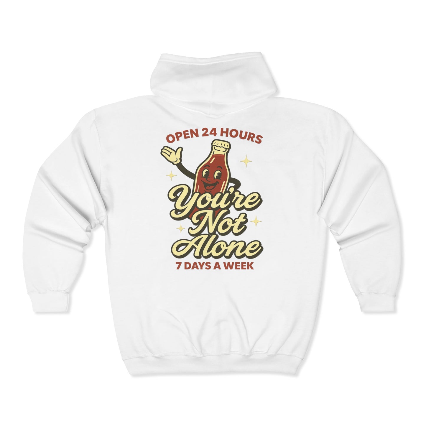 Open 24 Hours Full Zip Up Hoodie Soda Pop Edition