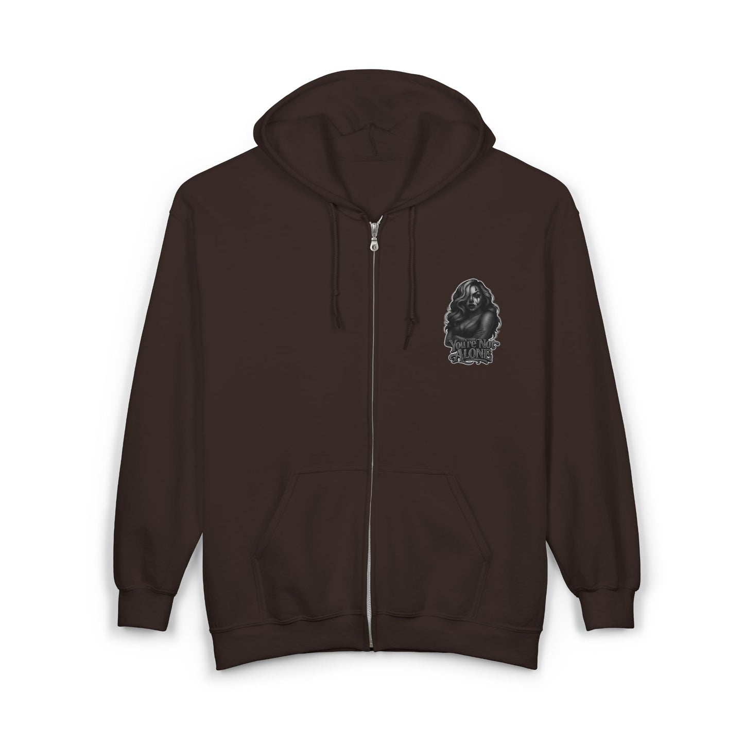 Loca Full Zip Up Hooded Sweatshirt