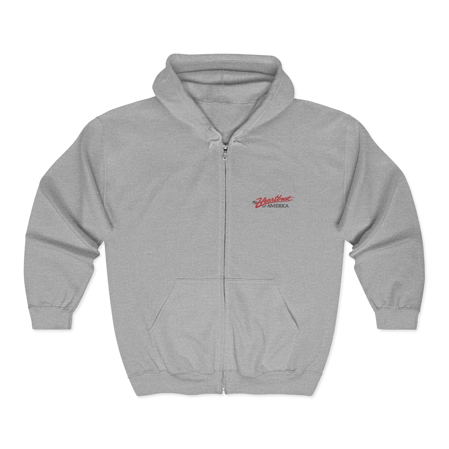 The Heartbeat of America Full Zip Up Hoodie