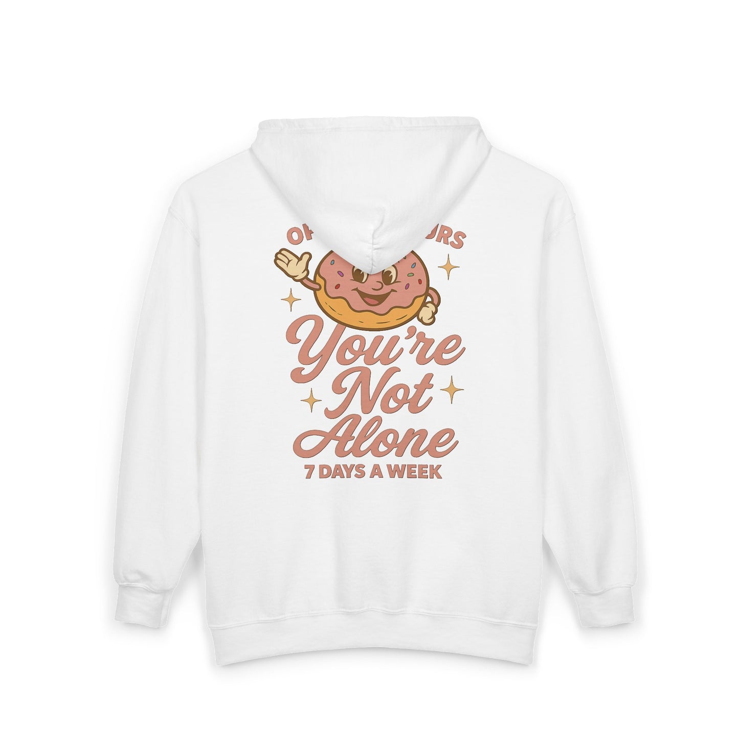 Open 24 Hours Full Zip Up Hoodie Donut Edition