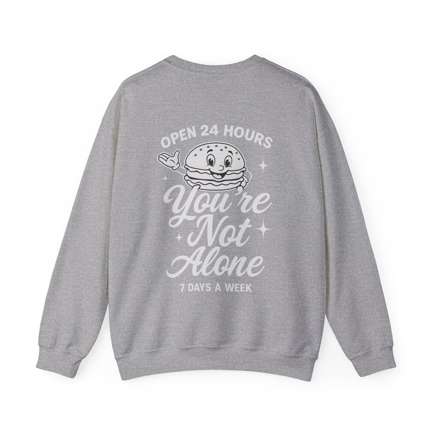 Open 24 Hours Crewneck Sweatshirt