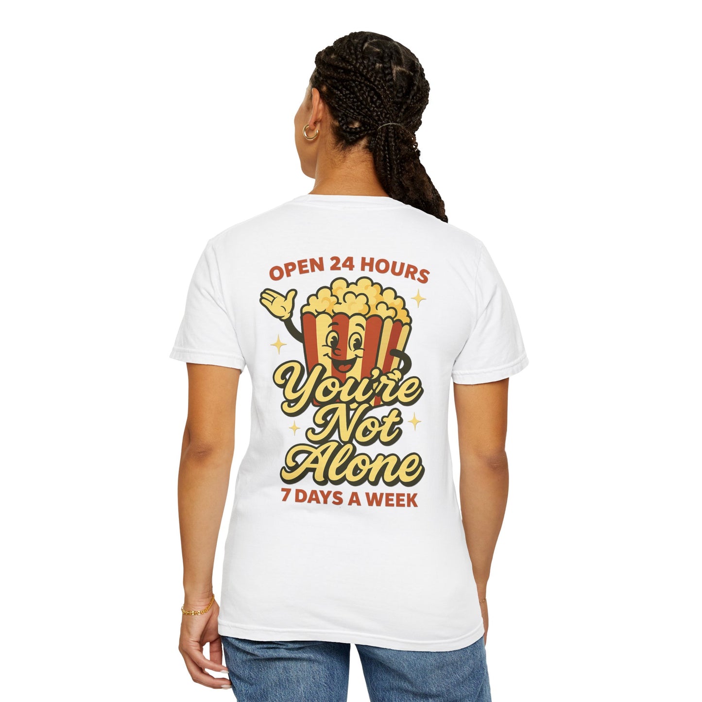 Open 24 Hours Tee-Popcorn Edition