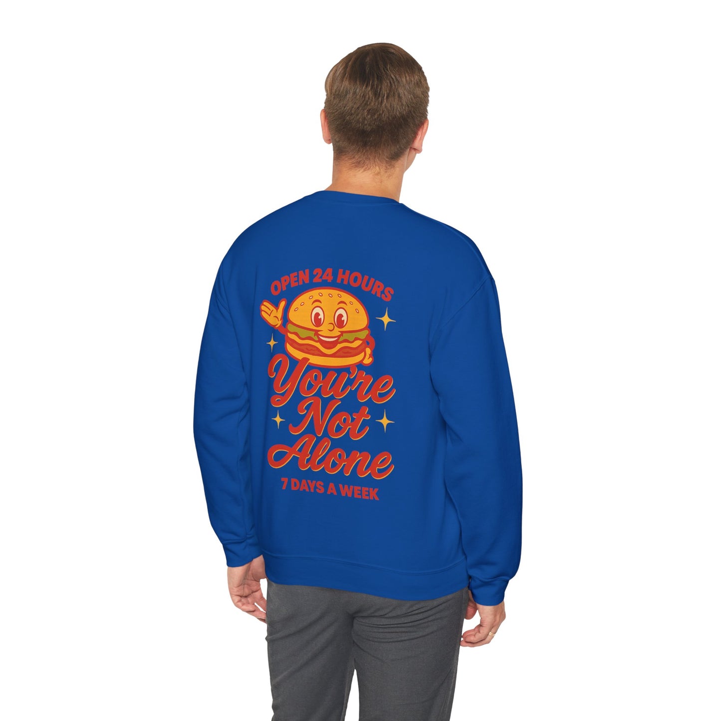 Open 24 Hours Crewneck Sweatshirt (Variant 2)