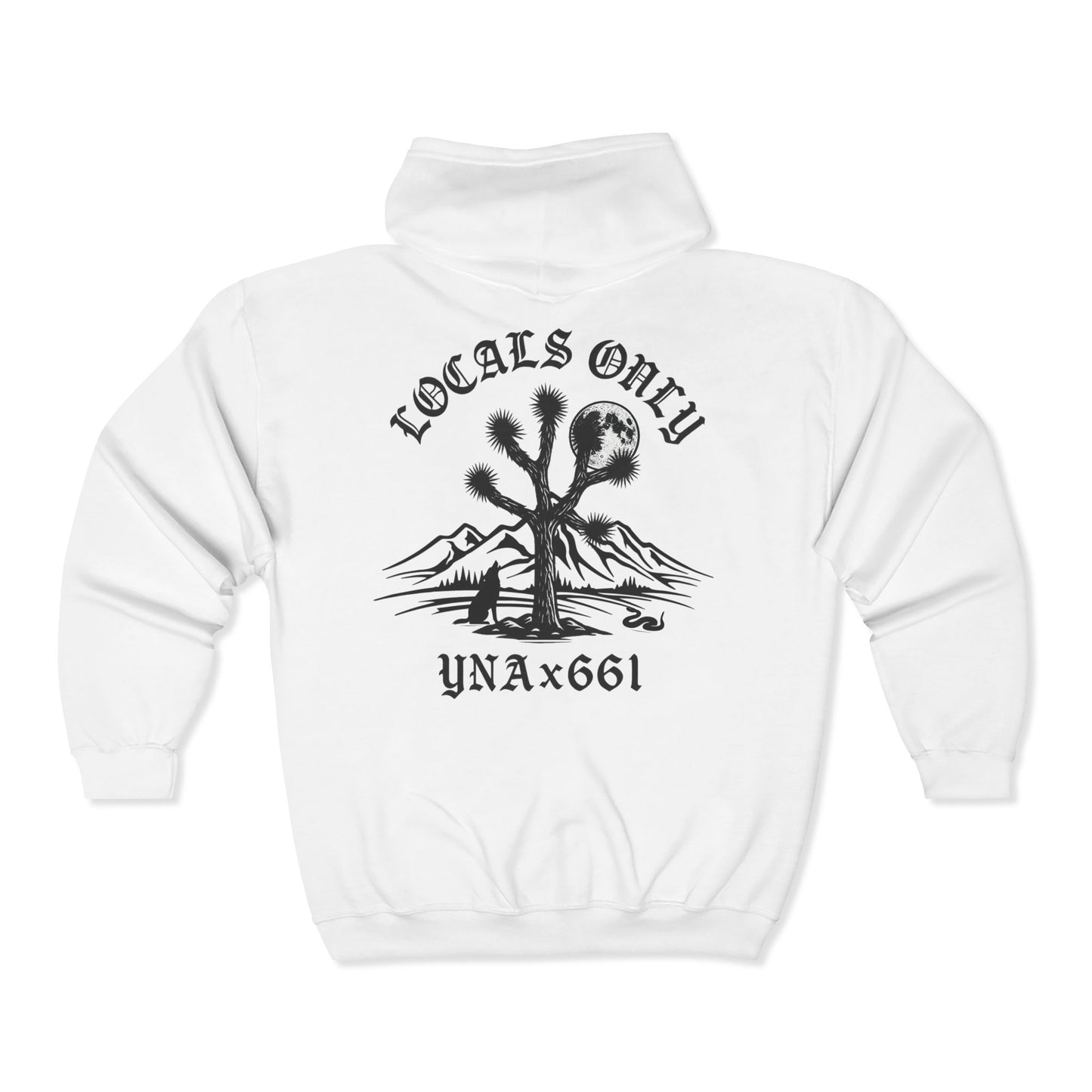 Locals Only Full Zip Up Hooded Sweatshirt