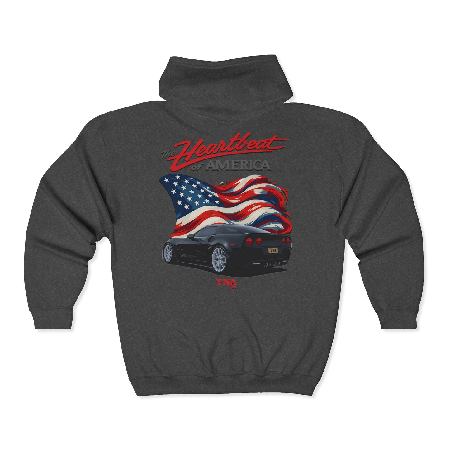 The Heartbeat of America III Full Zip Up Hoodie