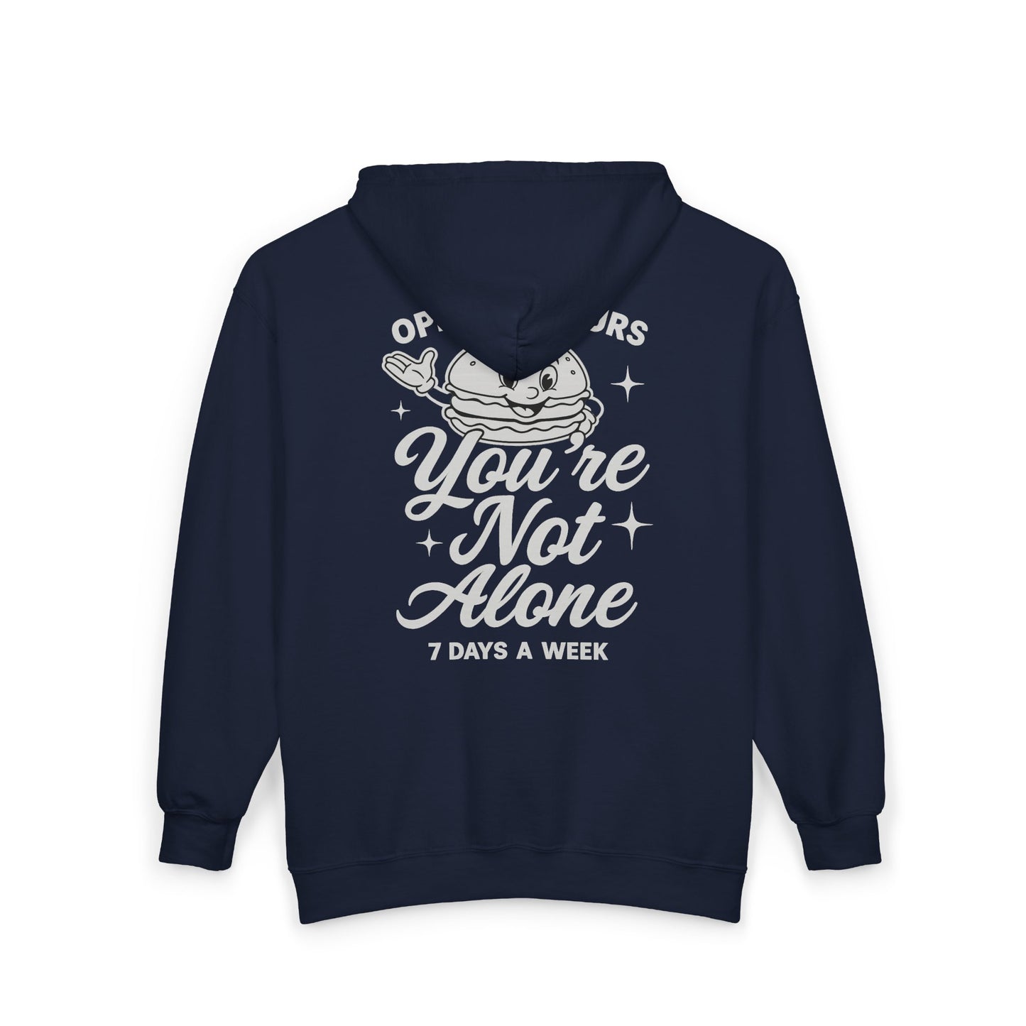 Open 24 Hours Full Zip Up Hoodie