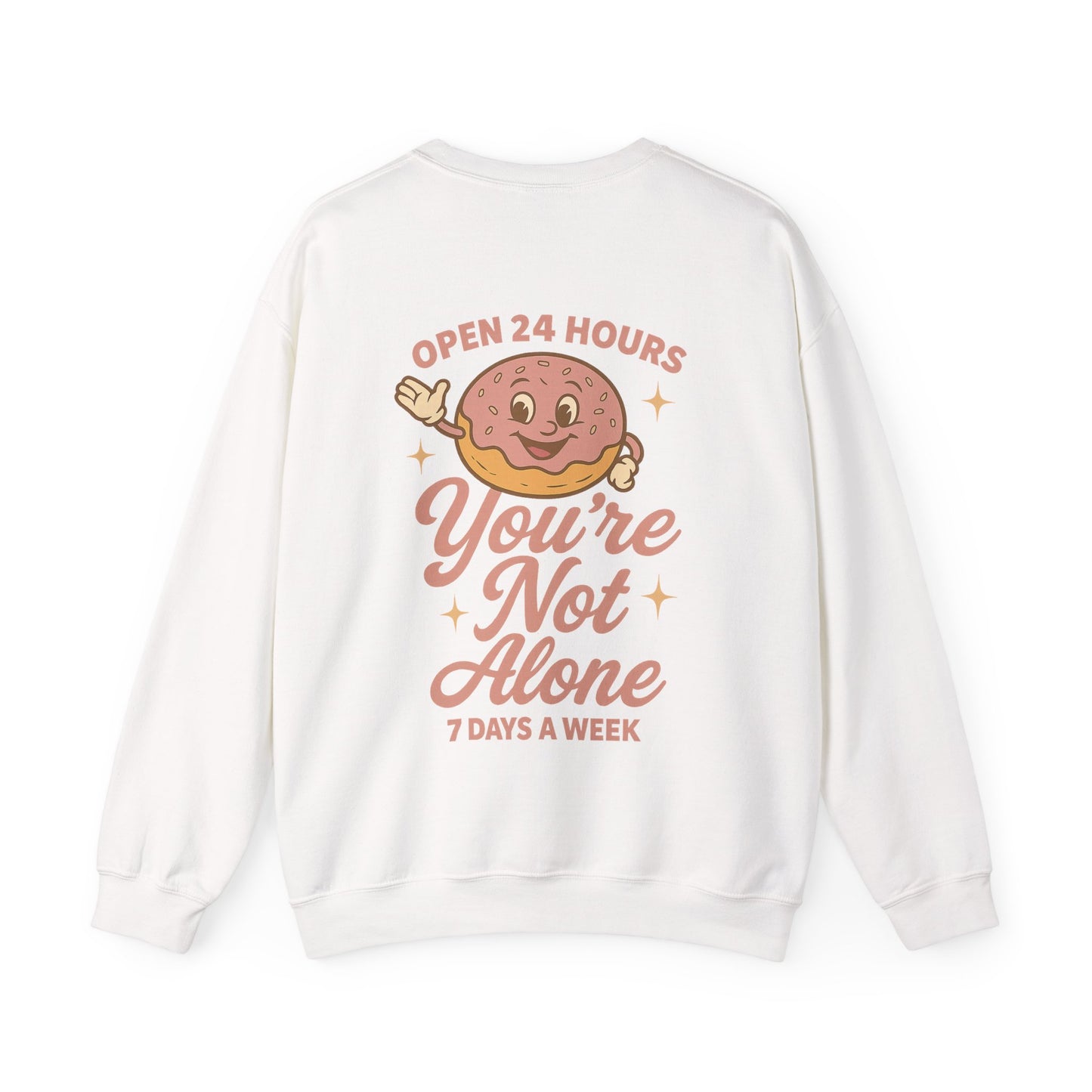 Open 24 Hours Crewneck Sweatshirt - Donut Edition