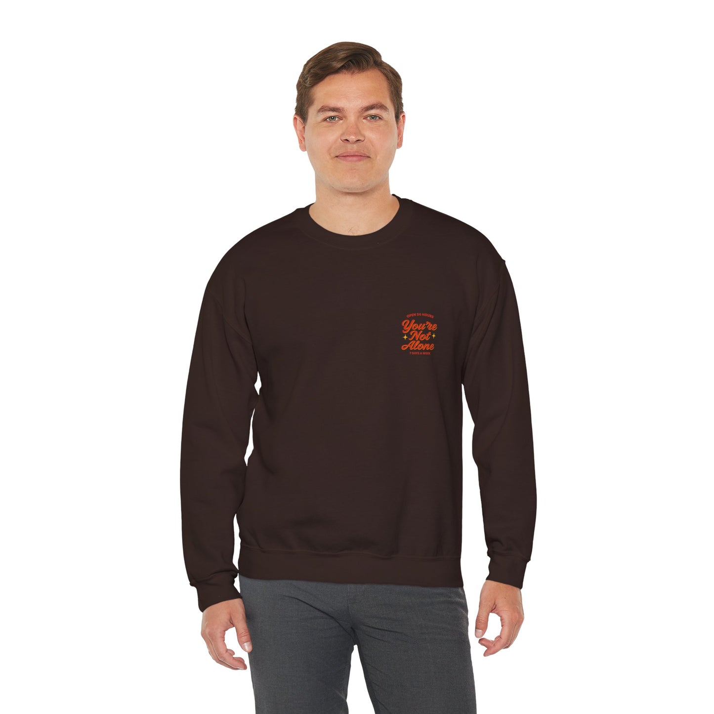 Open 24 Hours Crewneck Sweatshirt (Variant 2)