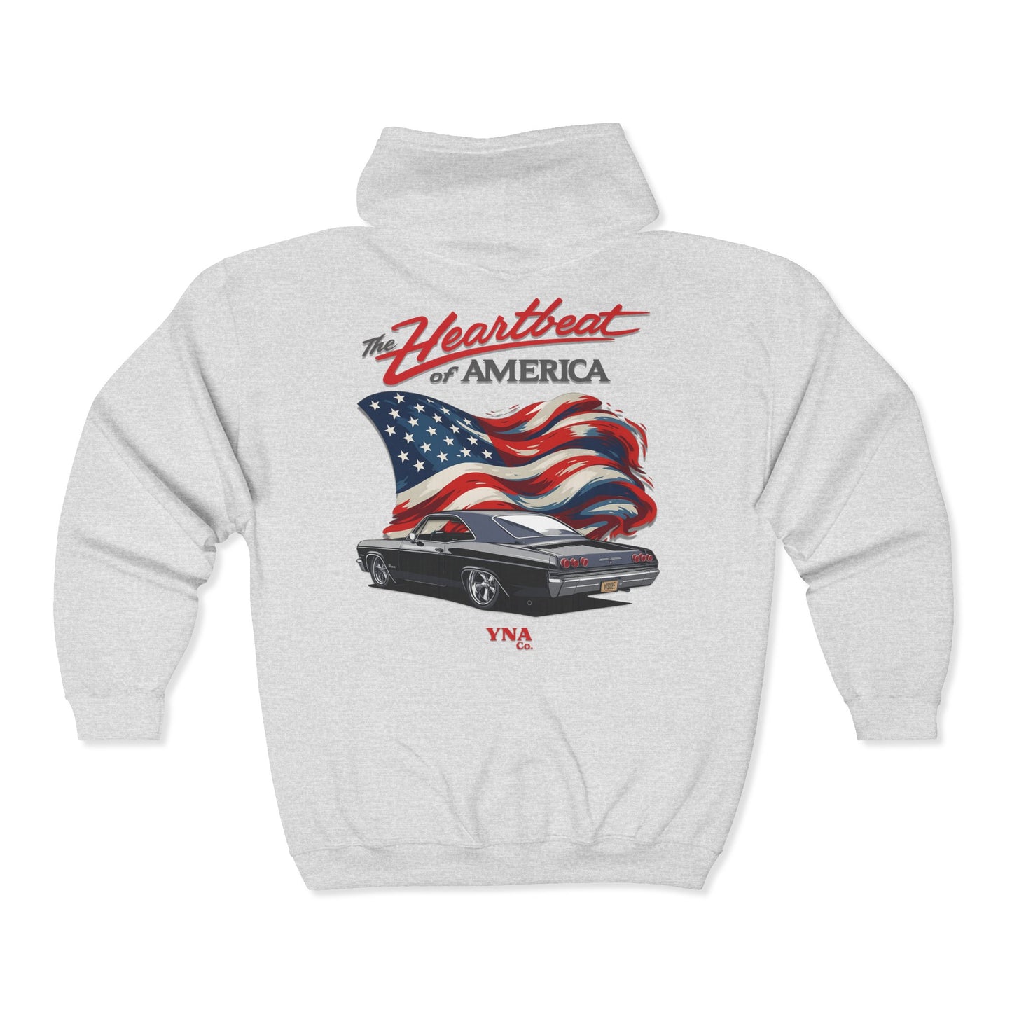 The Heartbeat of America Full Zip Up Hoodie