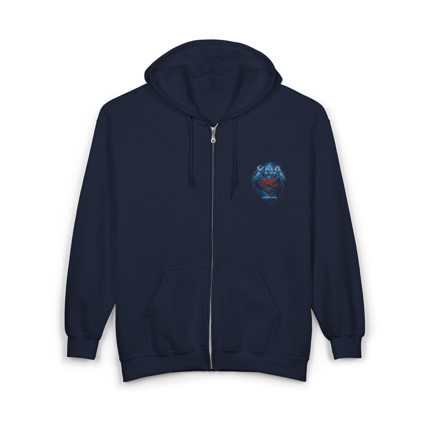 Rock Full Zip Up Hooded Sweatshirt