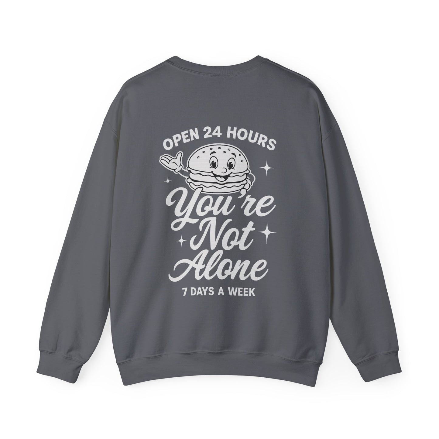 Open 24 Hours Crewneck Sweatshirt
