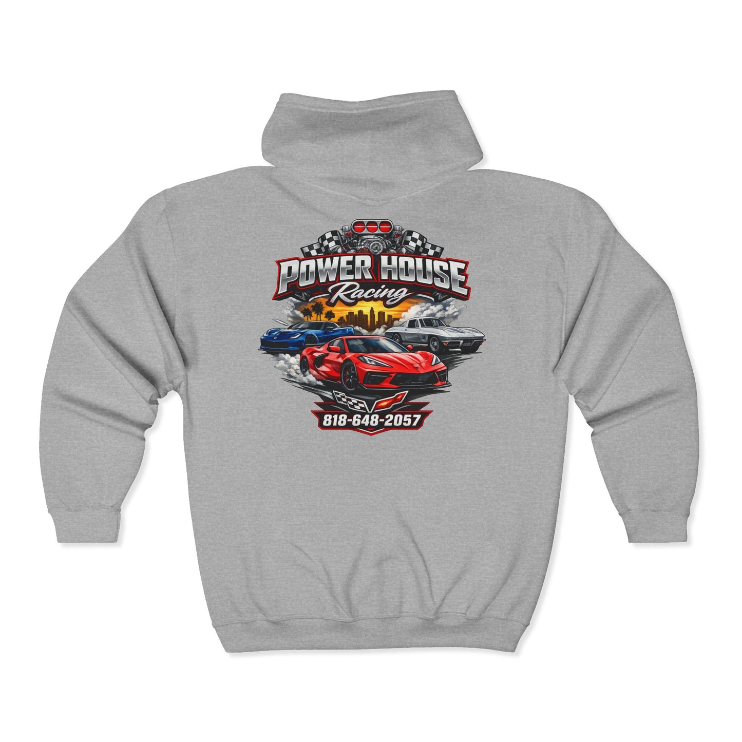 Power House Racing Full Zip Up Hoodie (Variant 3)