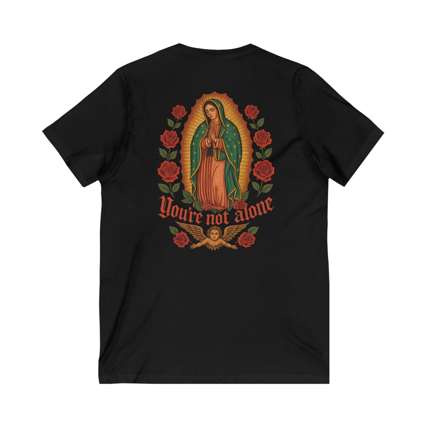 Lady of Guadalupe Women's V-Neck Tee