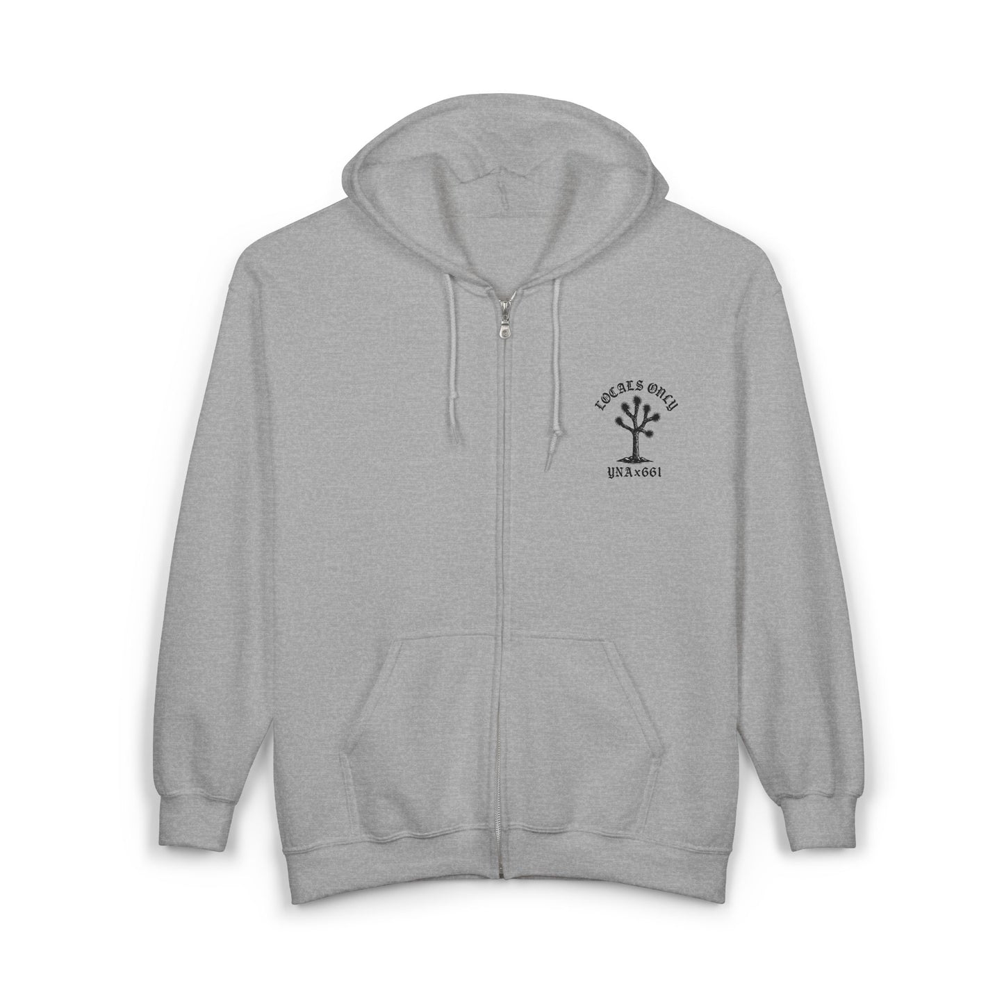Locals Only Full Zip Up Hooded Sweatshirt