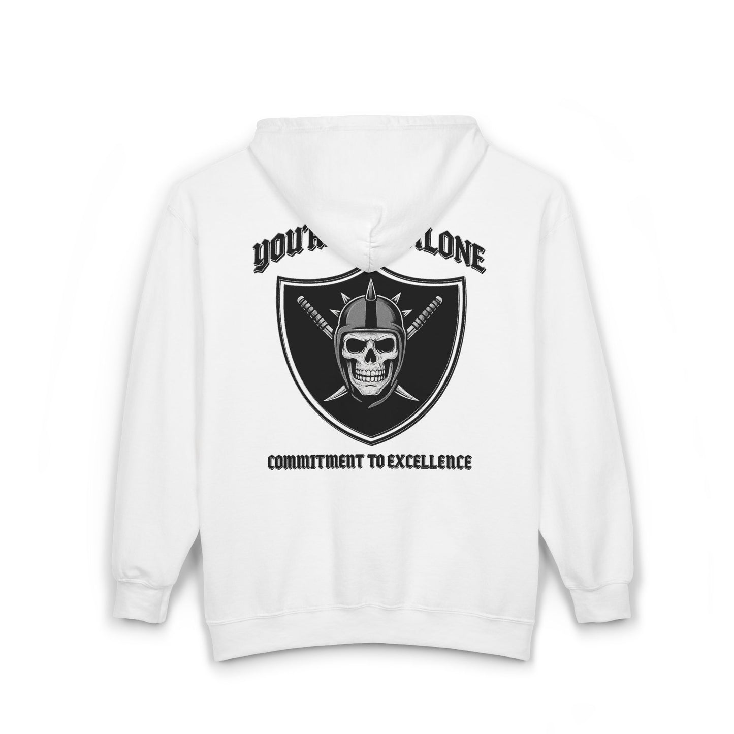 Commitment To Excellence Full Zip Up Hooded Sweatshirt