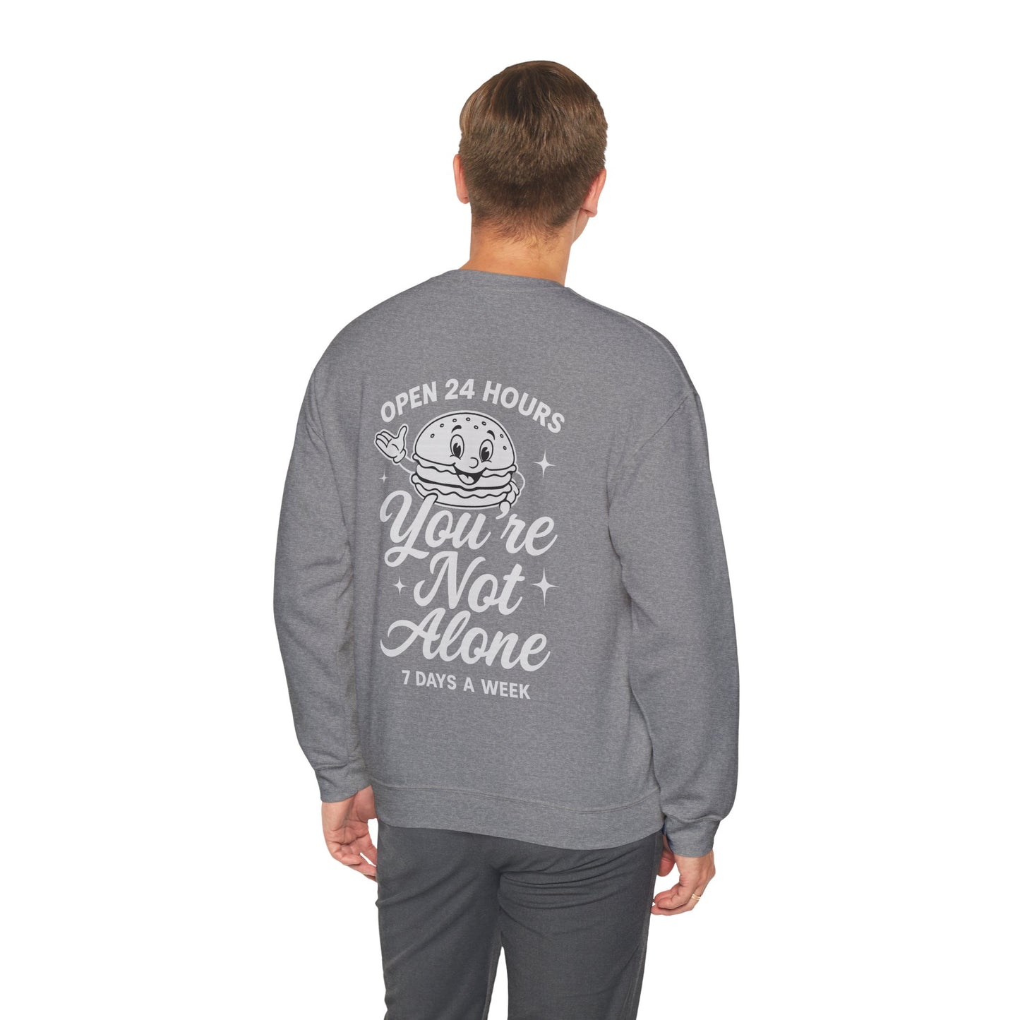 Open 24 Hours Crewneck Sweatshirt