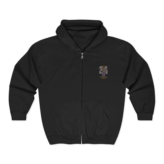 Mentality Full Zip Up Hooded Sweatshirt