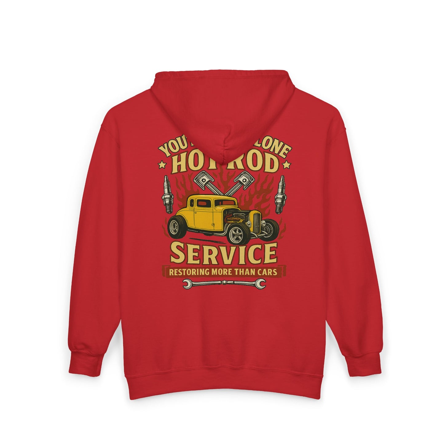 Hot Rod Full Zip Up Hoodie