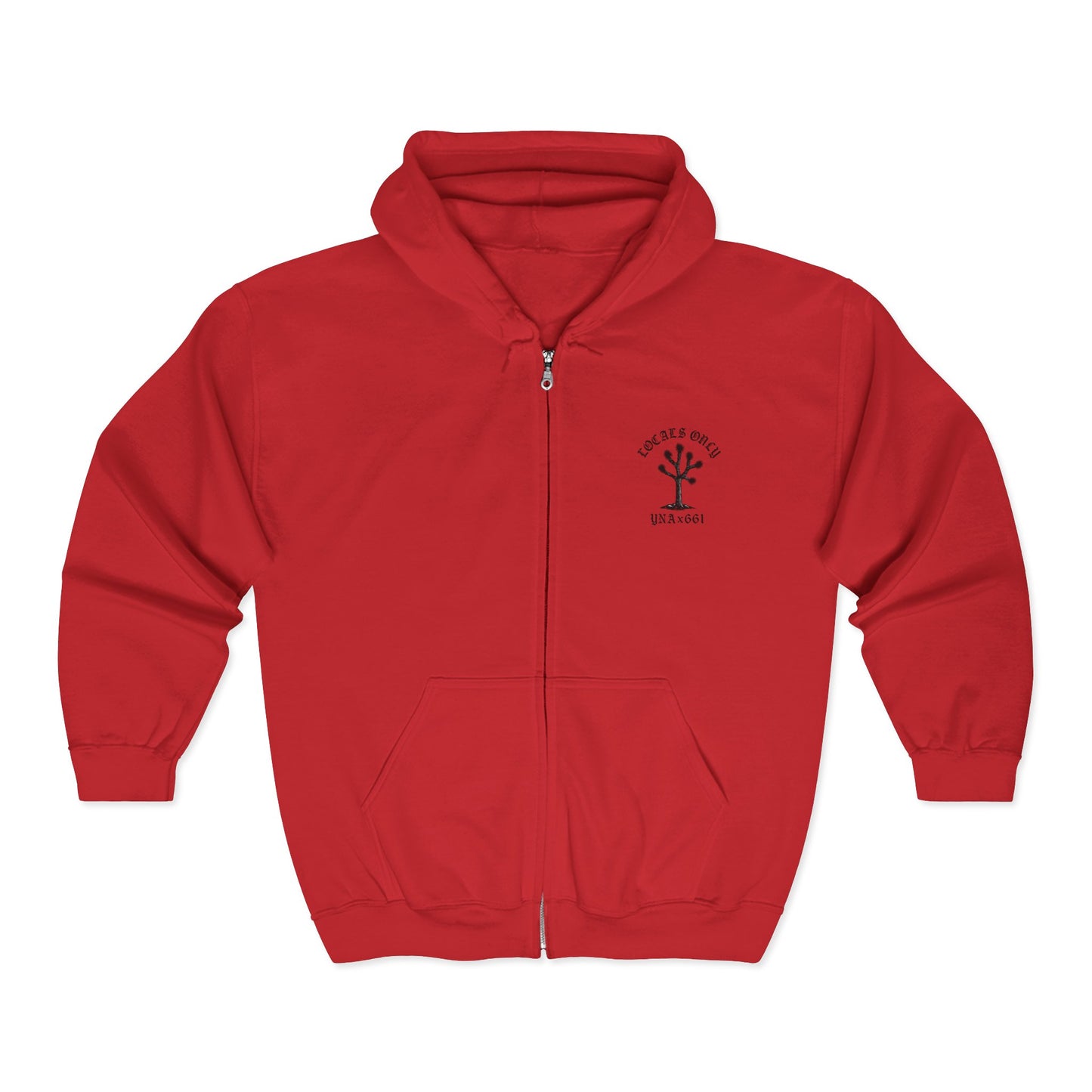 Locals Only Full Zip Up Hooded Sweatshirt