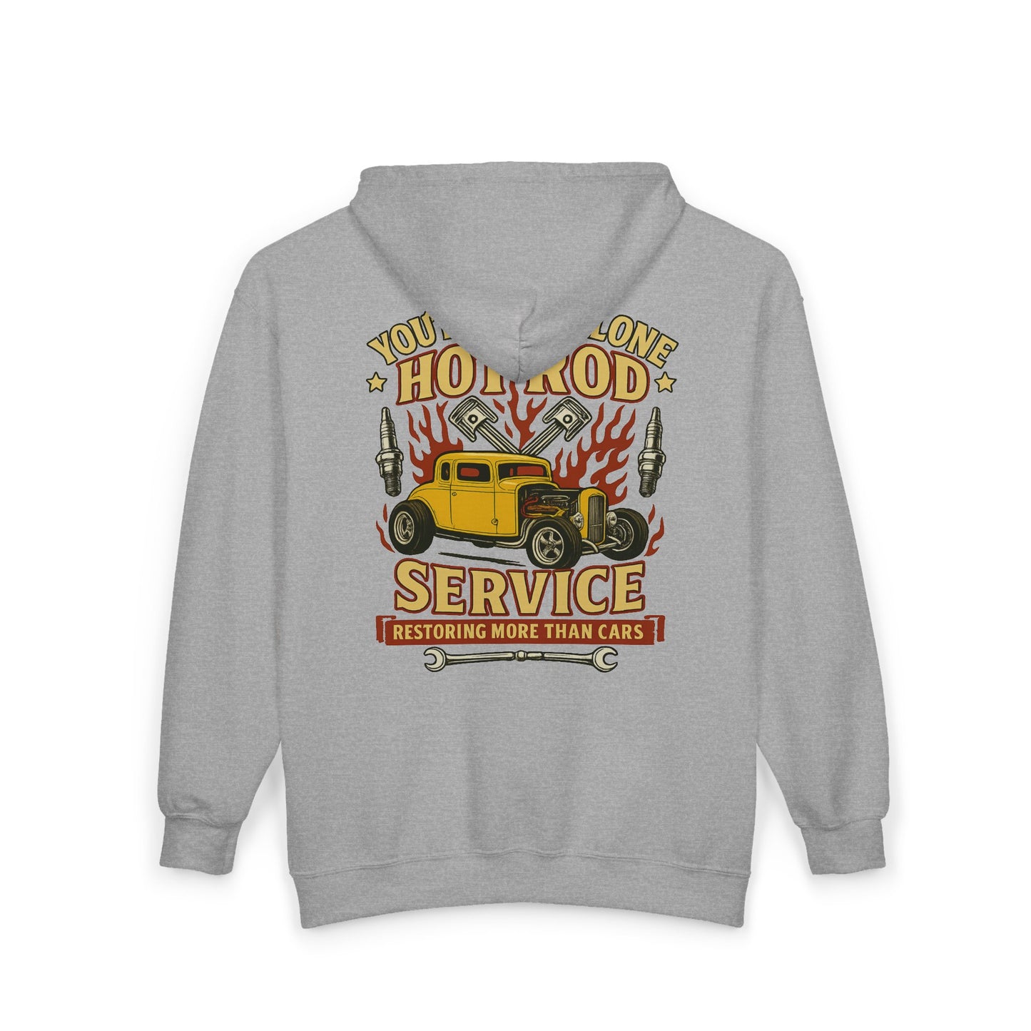 Hot Rod Full Zip Up Hoodie