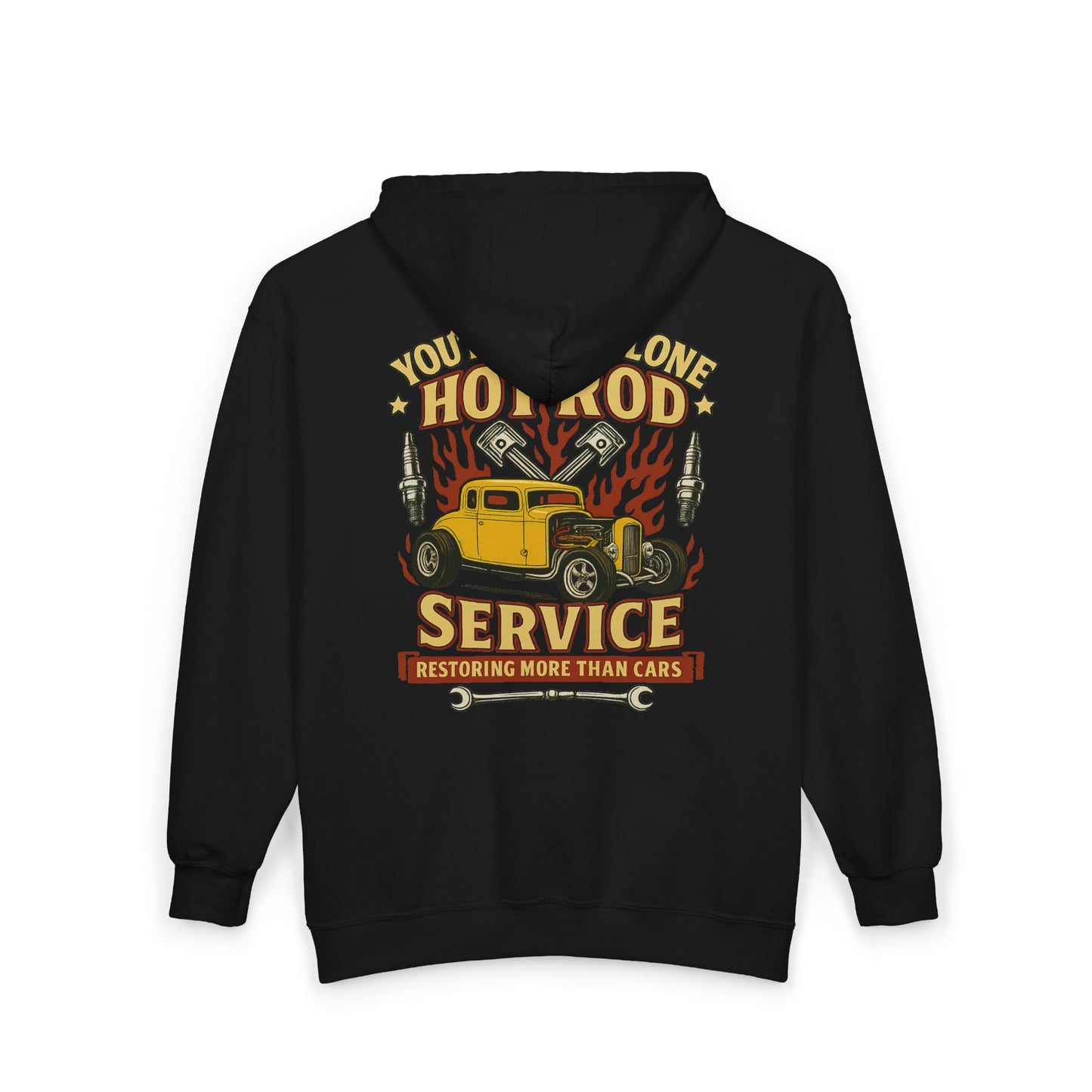 Hot Rod Full Zip Up Hoodie