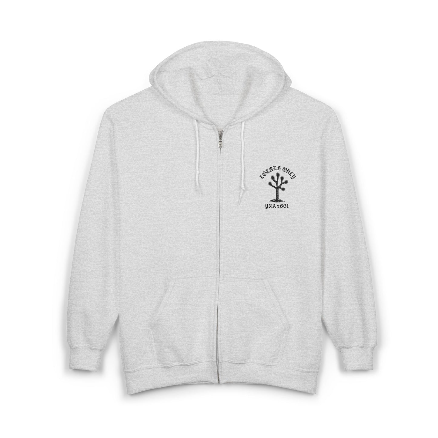 Locals Only Full Zip Up Hooded Sweatshirt
