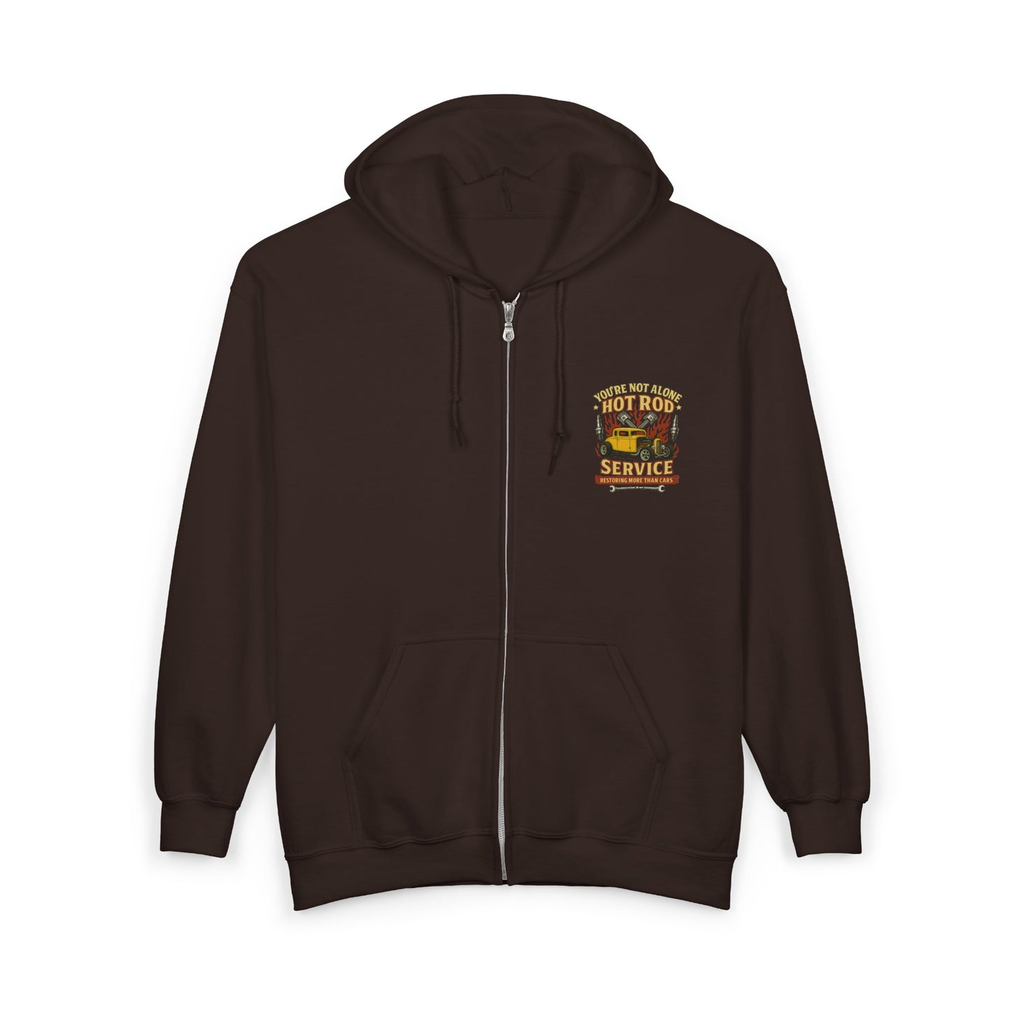 Hot Rod Full Zip Up Hoodie
