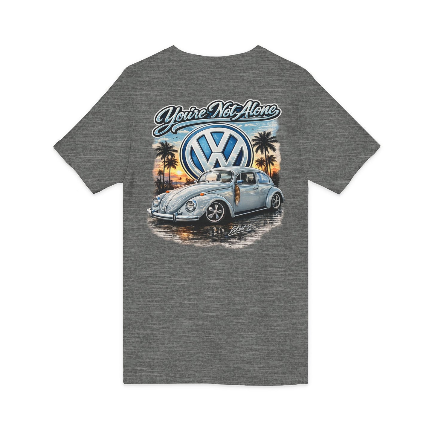 Lil'bit 72 VW Bug Women's V-Neck Tee
