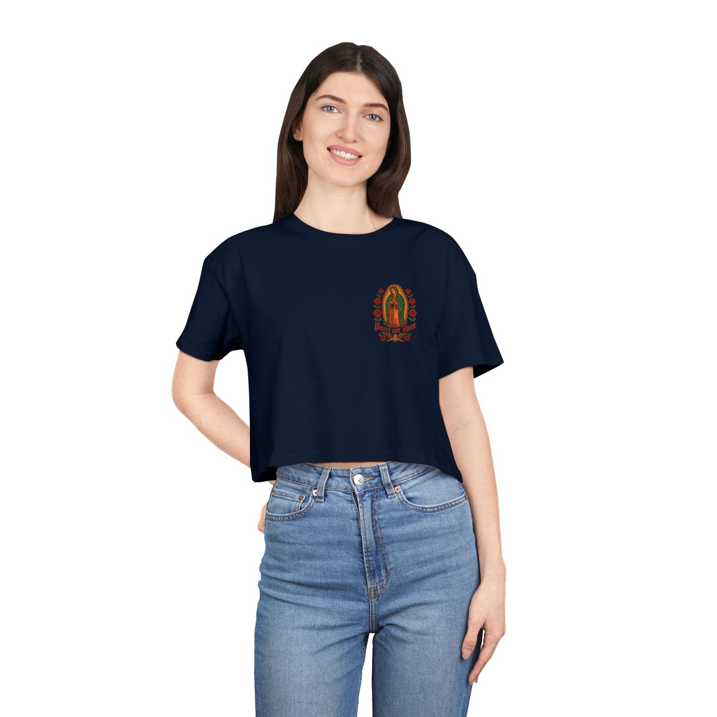 Lady of Guadalupe Women's Crop Tee
